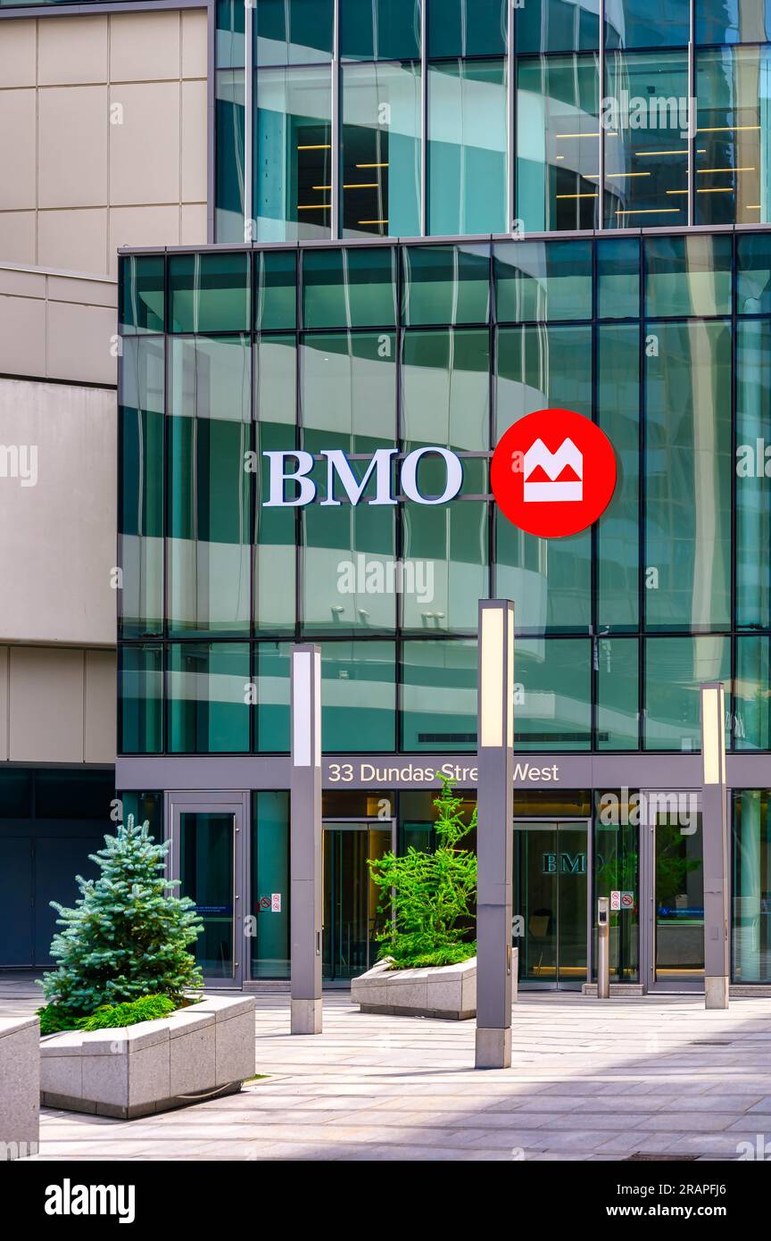 Logo Banque de Montréal ou BMO, Toronto, Canada Banque D'Images