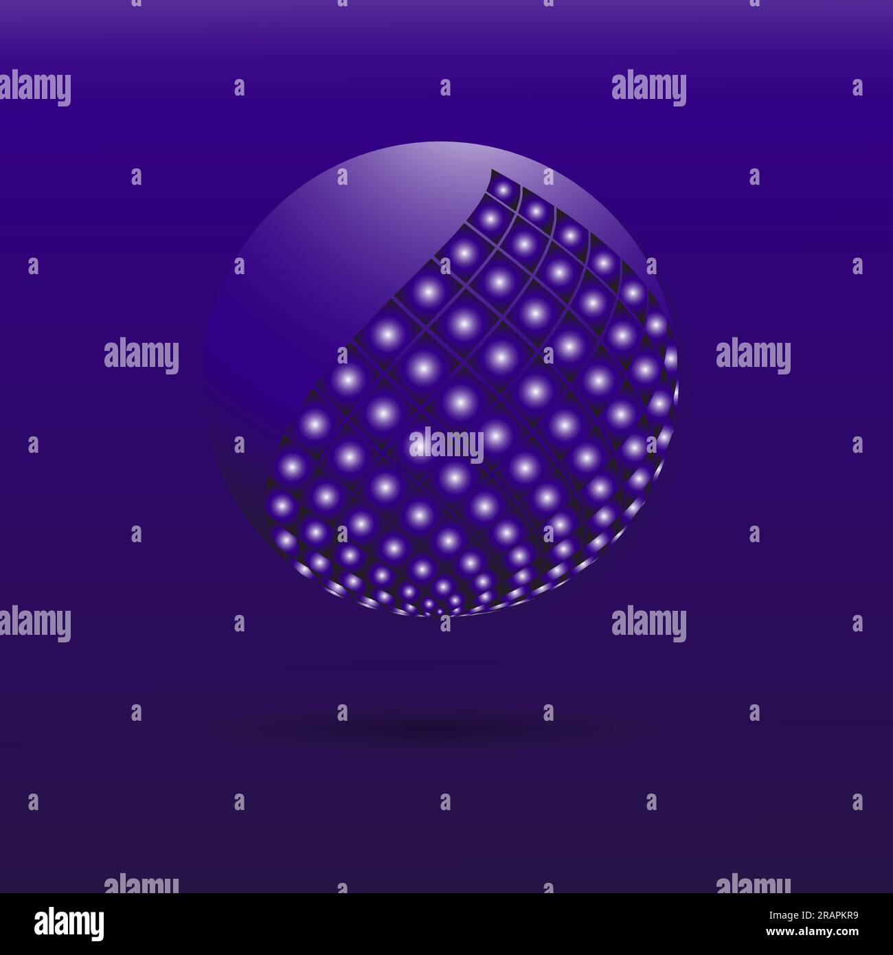 Protection de sphère. Bulle de protection contre les virus. Expérience en matière de technologie antivirale. 3d barrière énergétique à bille. Page d'accueil Illustration de Vecteur