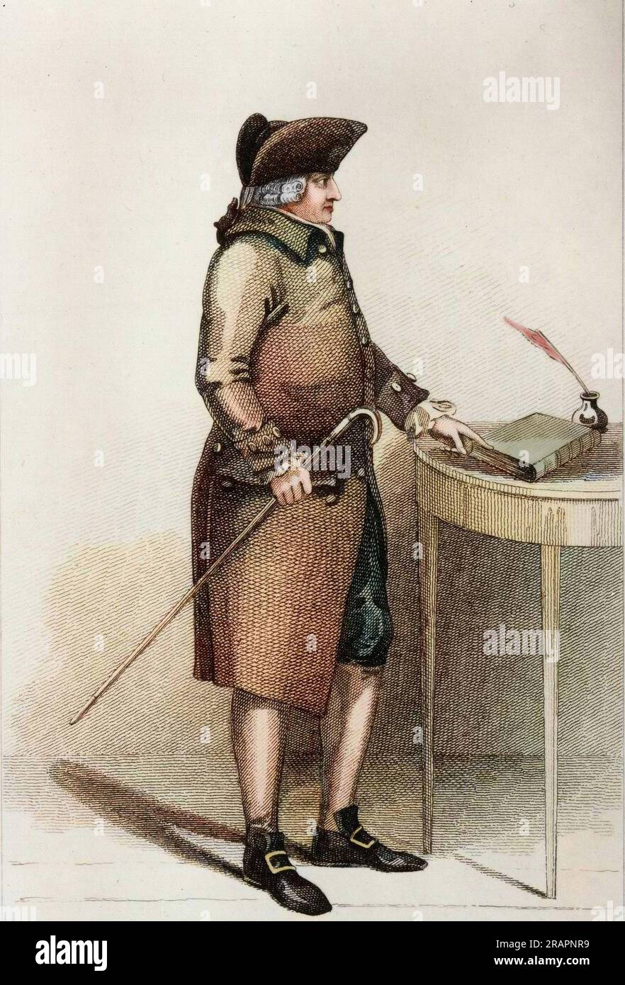 Portrait de Adam Smith (1723-1790), économiste écossais. Banque D'Images