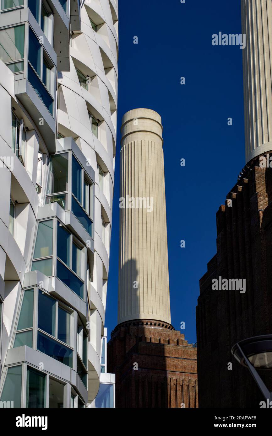 Battersea Power Station Regeneration Project, Borough of Wandsworth, Londres, Angleterre, Royaume-Uni Banque D'Images