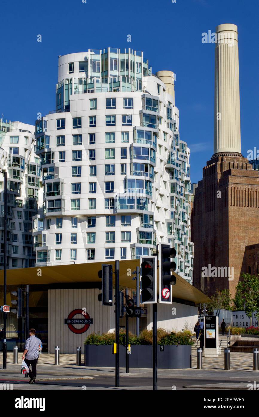 Battersea Power Station Regeneration Project, Borough of Wandsworth, Londres, Angleterre, Royaume-Uni Banque D'Images