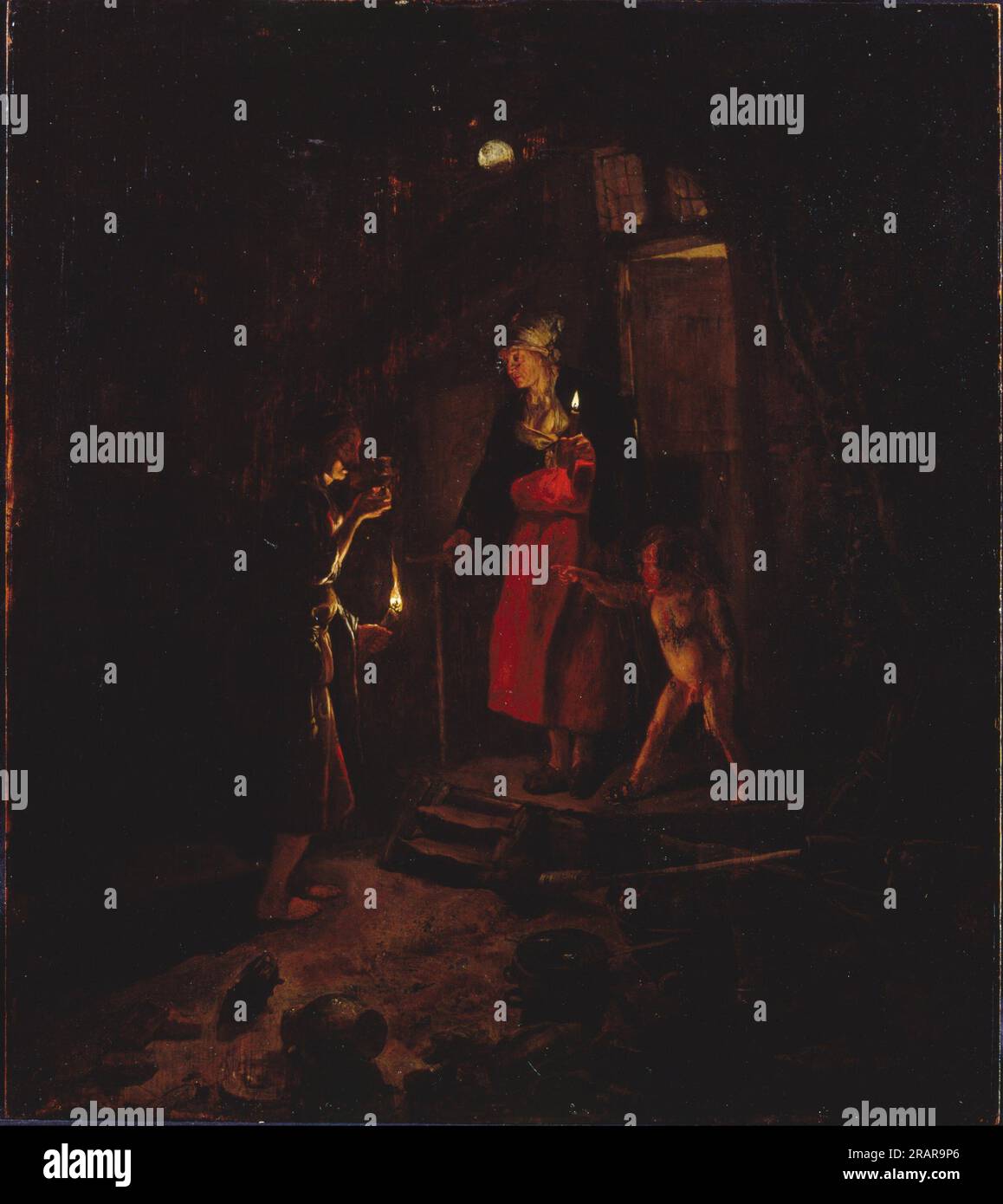 Ceres au Cottage par Adam Elsheimer Banque D'Images