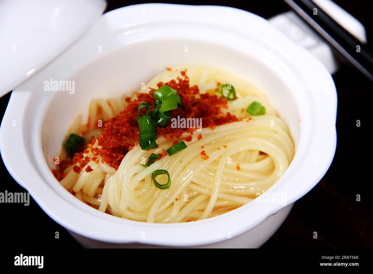 Cuisine chinoise traditionnelle : Dan Dan Noodle Banque D'Images