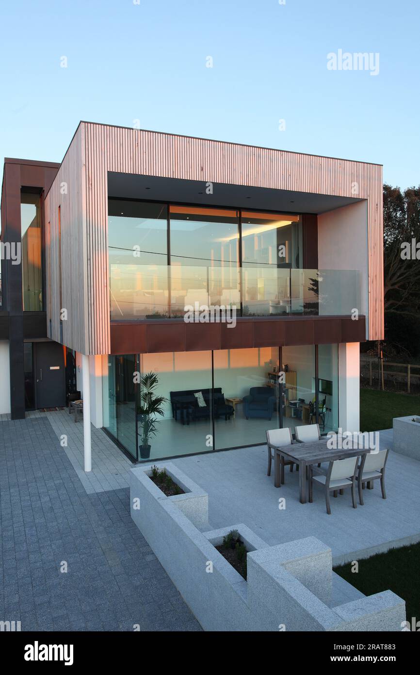 Une maison cubiste conçue par un architecte moderne Banque D'Images