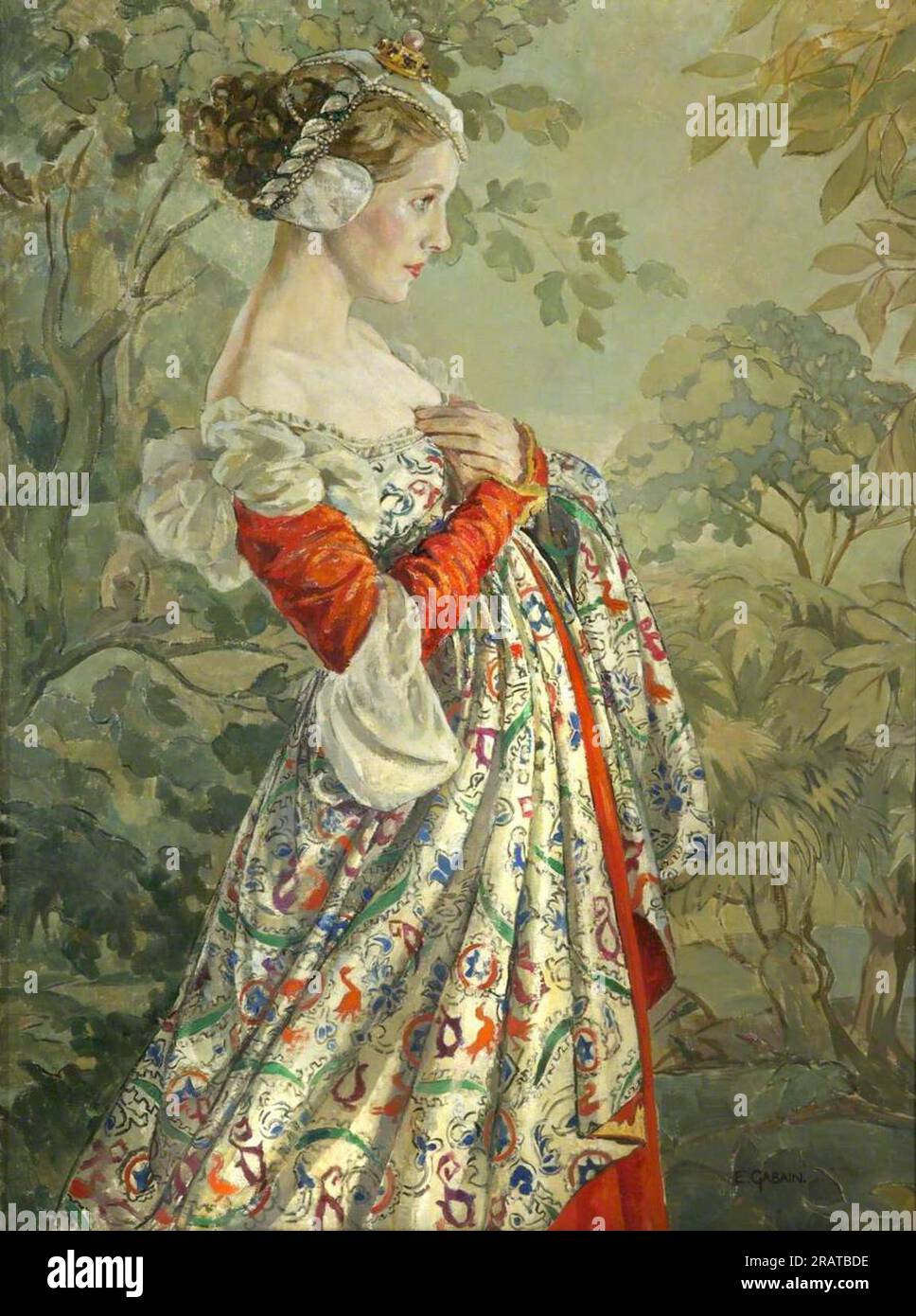 Diana Wynyard dans 'The Silent Knight' 1938 par Ethel Léontine Gabain Banque D'Images