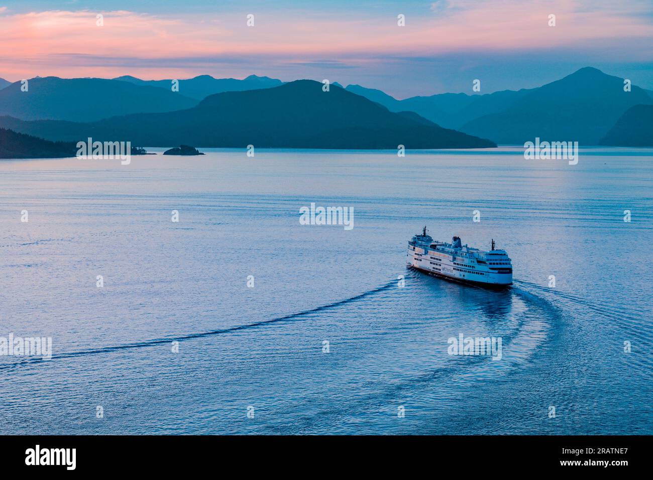 BC Ferry, Howe Sound, de Horseshoe Bay, West Vancouver, Colombie-Britannique, Canada Banque D'Images