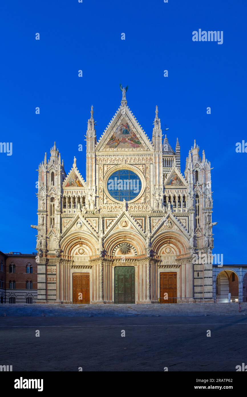 Sienne, Toscane, Italie le Dôme Banque D'Images