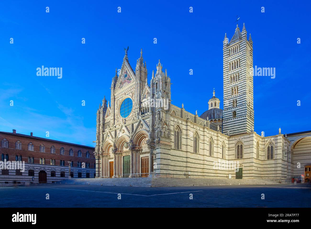 Sienne, Toscane, Italie le Dôme Banque D'Images