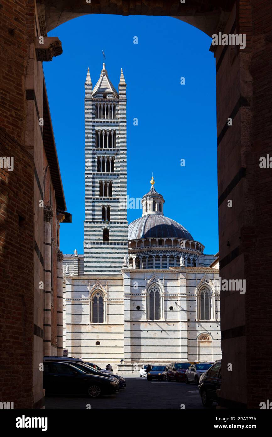 Sienne, Toscane, Italie le Dôme Banque D'Images