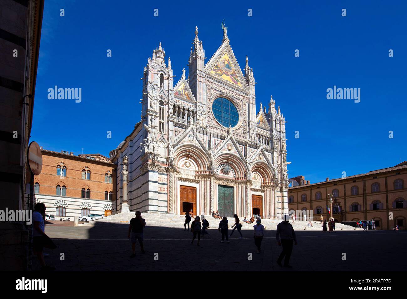 Sienne, Toscane, Italie le Dôme Banque D'Images