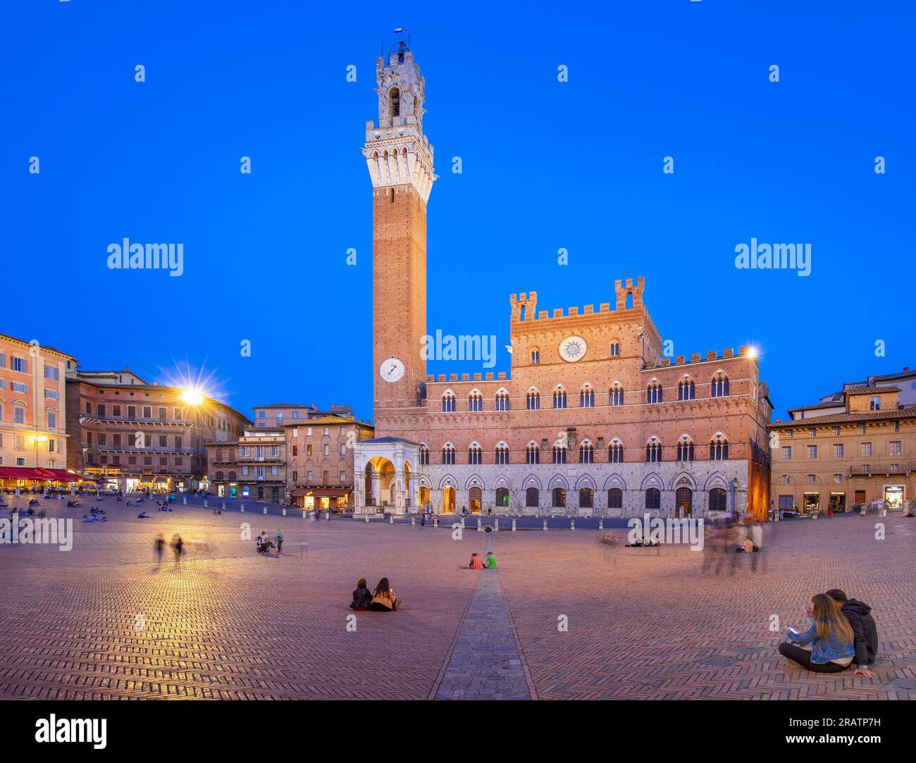 Piazza del Campo, Sienne, Toscane, Italie Banque D'Images