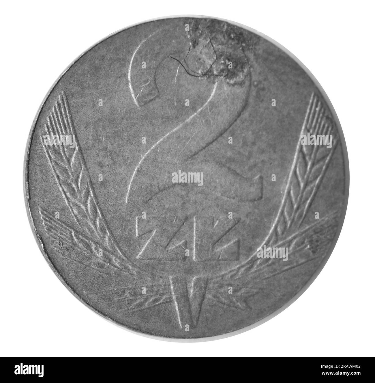 Vue de dessus du vernis à monnaie en gros plan Banque D'Images