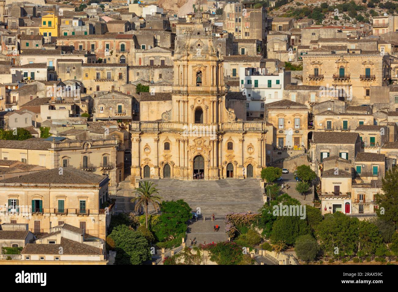 Cathédrale de San Giorgio, Modica, Raguse, Sicile, Italie Banque D'Images