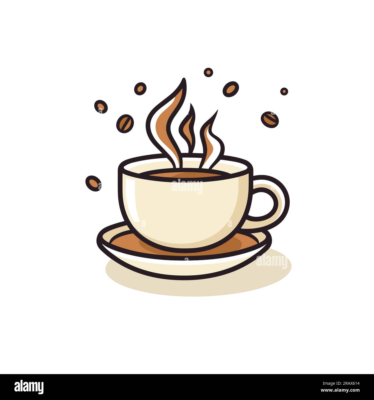 Conception de logo de vecteur de tasse de café, logo de café Premium. Icône  de tasse de café, icône d'illustration de café Image Vectorielle Stock -  Alamy