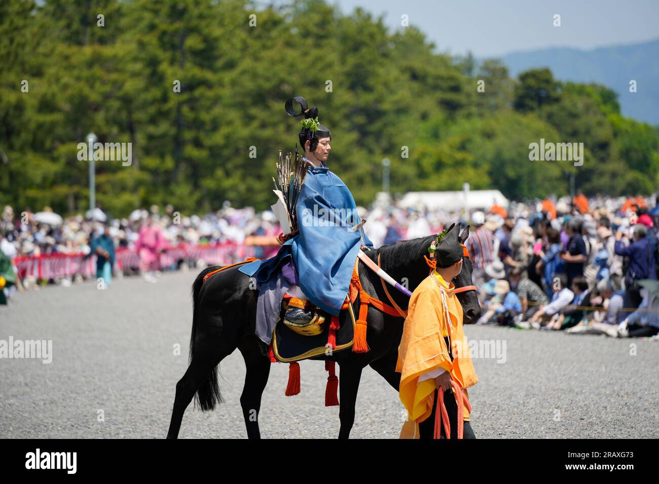 Kyoto, Japon - 16 2023 mai : Aoi Matsuri ( Festival Aoi ). Défilé historique de la période Heian. Banque D'Images