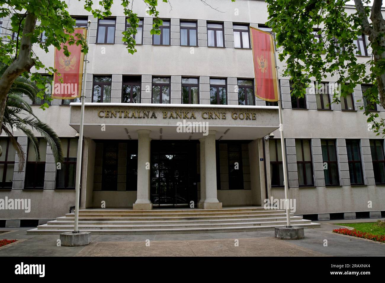 Banque centrale du Monténégro, banque nationale, Podgorica, Monténégro Banque D'Images