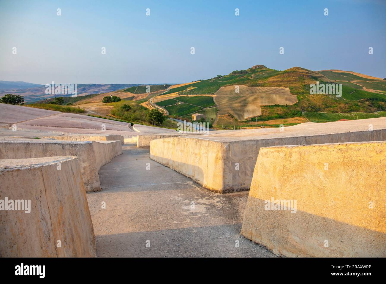 Le Cretto di Burri, Gibellina, Sicile, Italie Banque D'Images