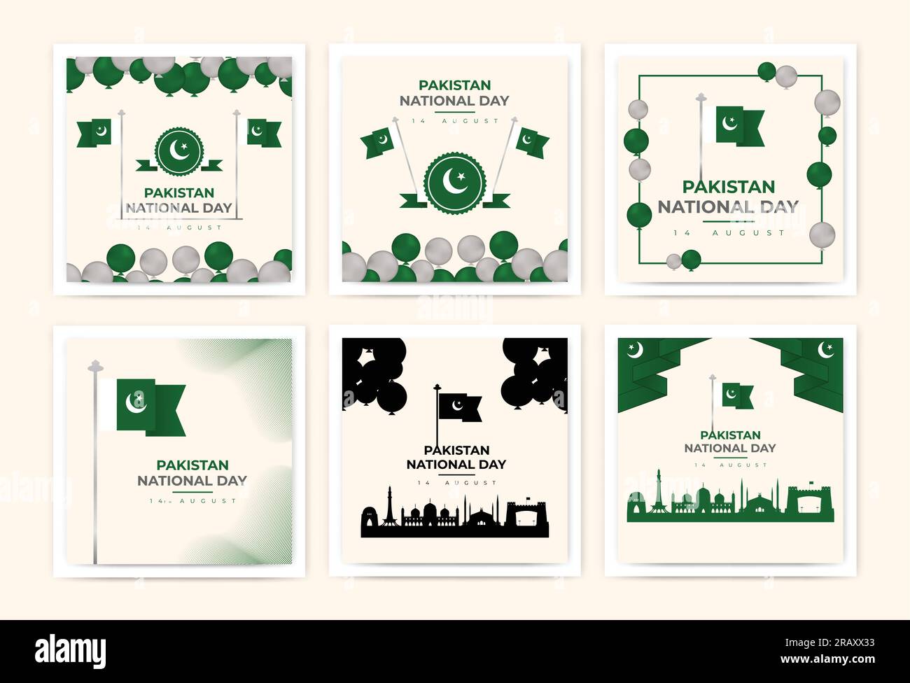 Royaume du pakistan bannière de style moderne avec jour national, bâtiments célèbres, carte géométrique, déserts et illustration de style traditionnel vecteur de concept. Illustration de Vecteur