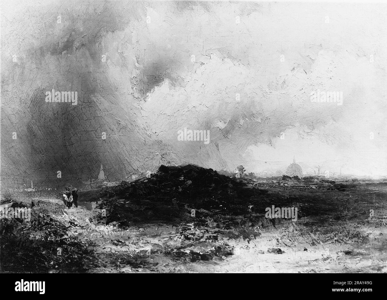 Sur Hampstead Heath 1856 par James Hamilton Banque D'Images