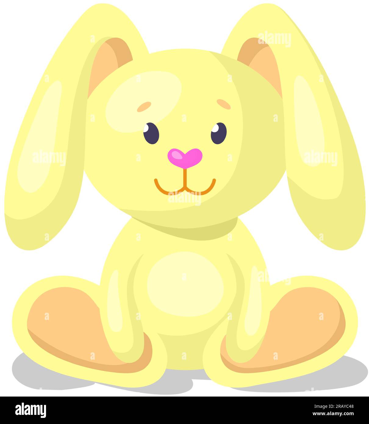Élément de dessin vectoriel en peluche de lapin Illustration de Vecteur
