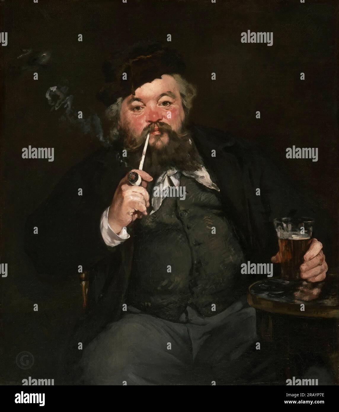 Édouard Manet, français, 1832-1883 -- le bon Bock 1873, Banque D'Images