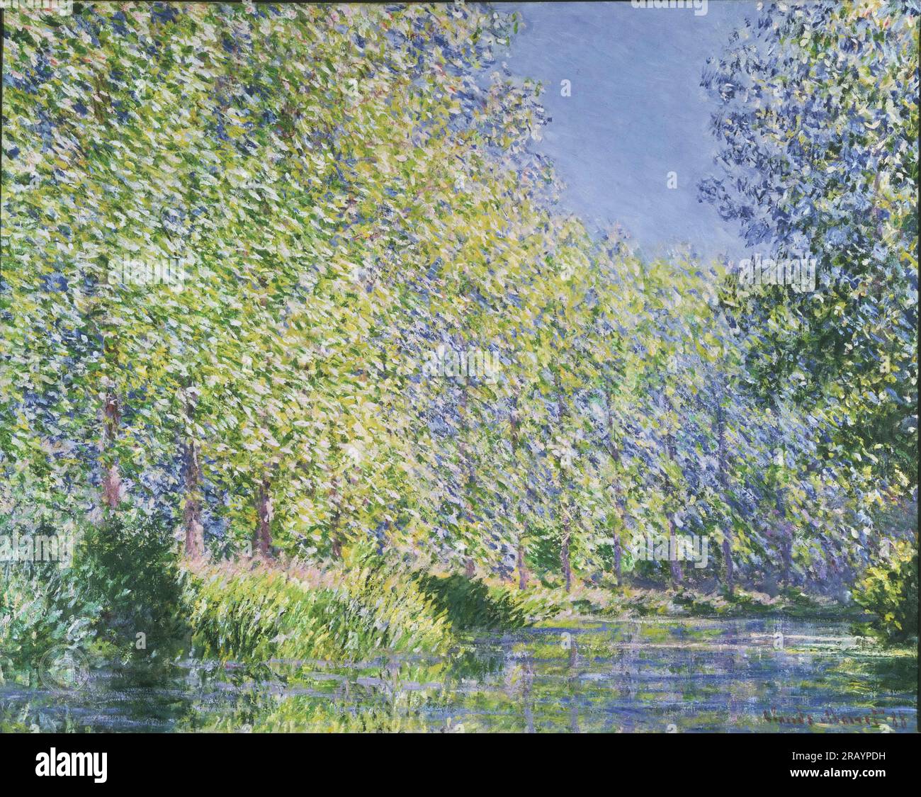 Claude Monet, français, 1840-1926 -- coude de la rivière Epte près de Giverny 1888. Banque D'Images