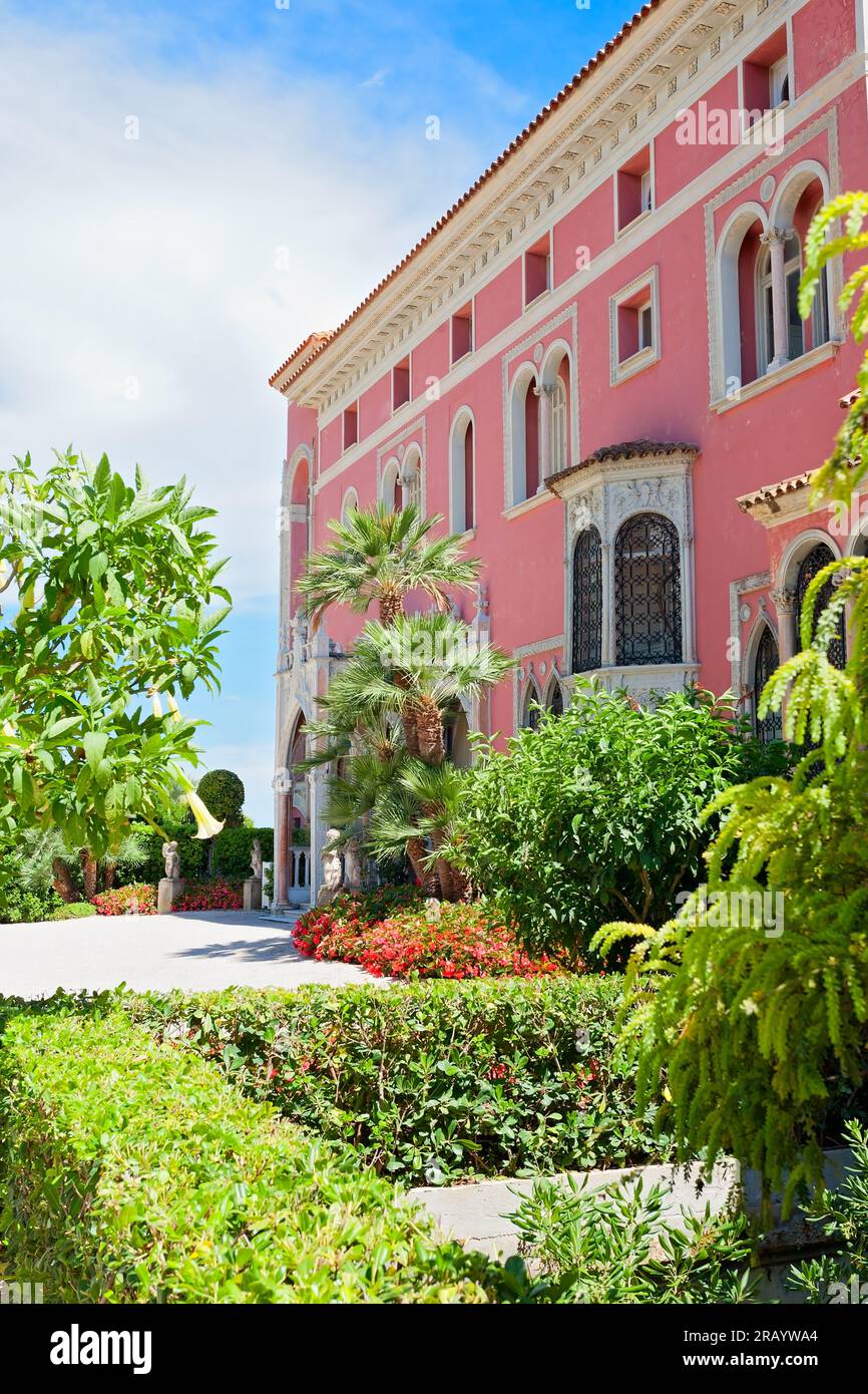 Villa et jardin Ephrussi de Rothschild, côte d'azur, France Banque D'Images