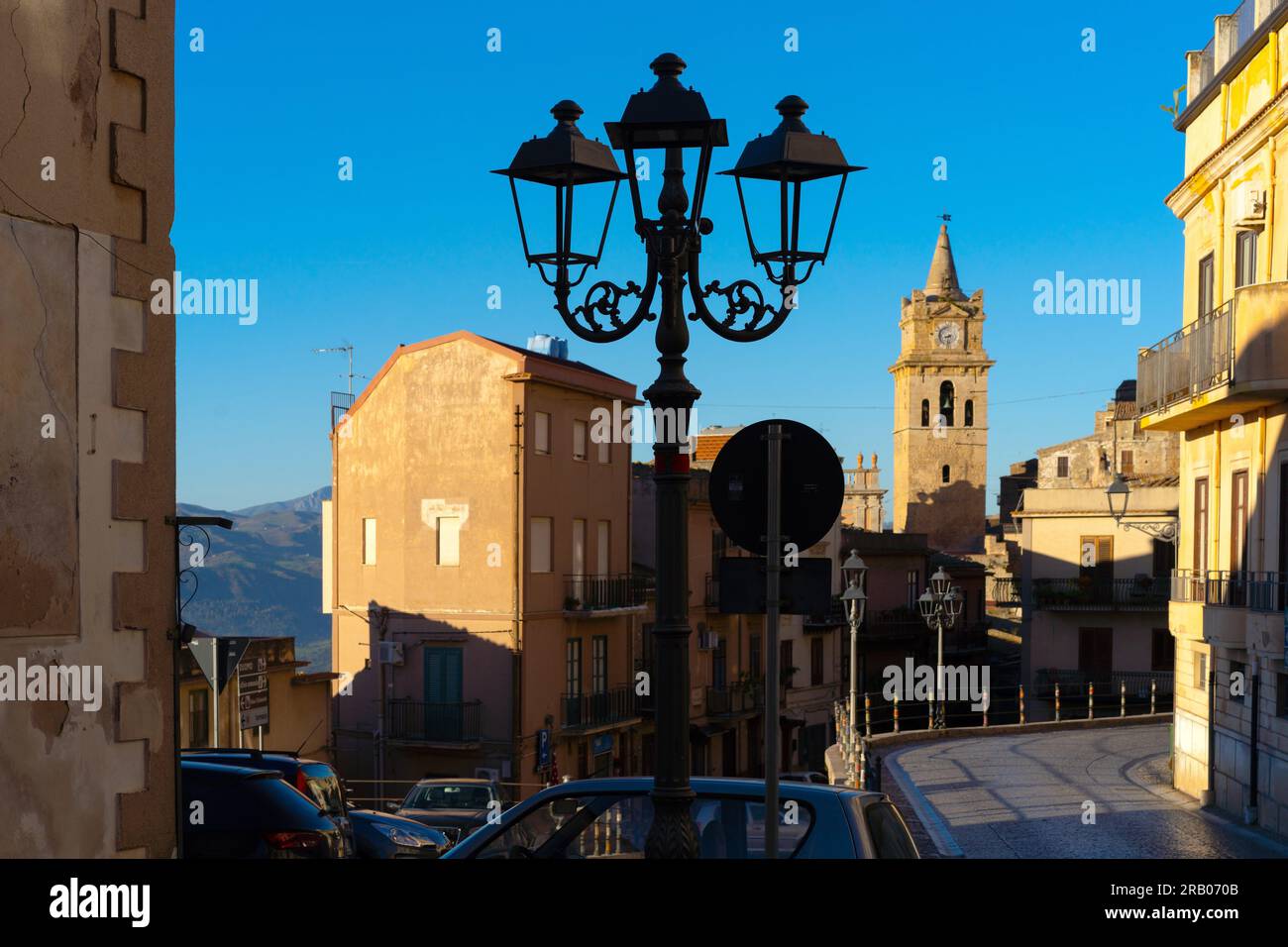 Caccamo, Palerme, Sicile, Italie Banque D'Images