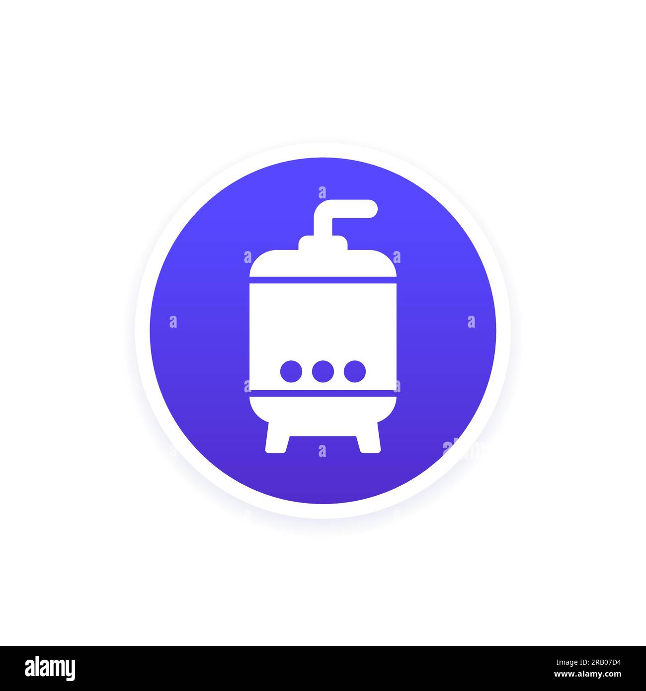 icône de fermentation avec un réservoir, vecteur Illustration de Vecteur