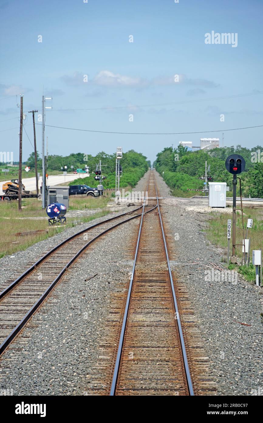 Des voies de chemin de fer Banque D'Images