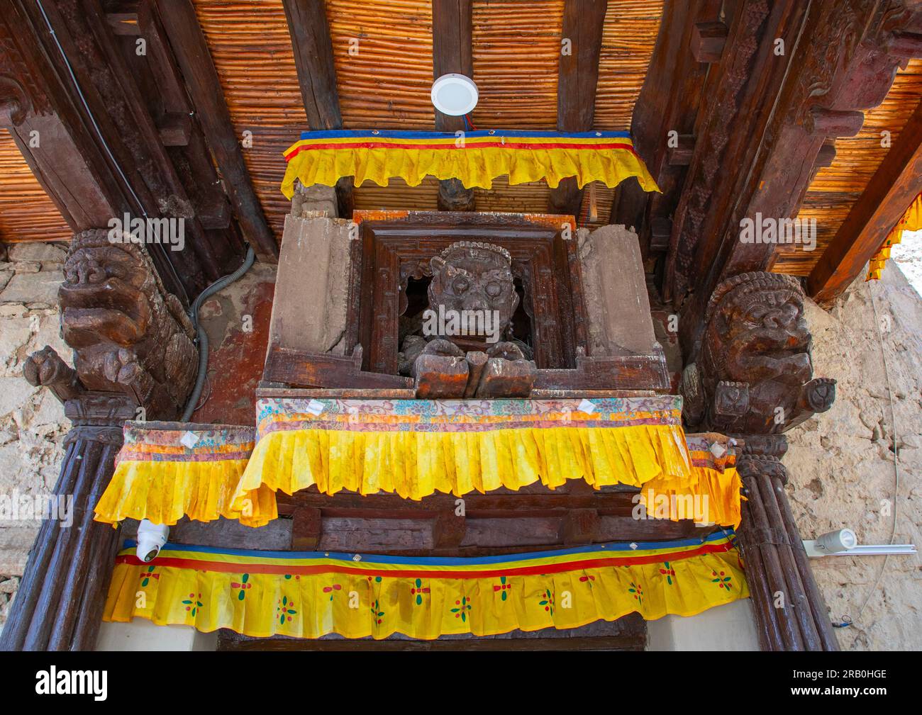 Monastère Namgyal Tsemo, Ladakh, Leh, Inde Banque D'Images