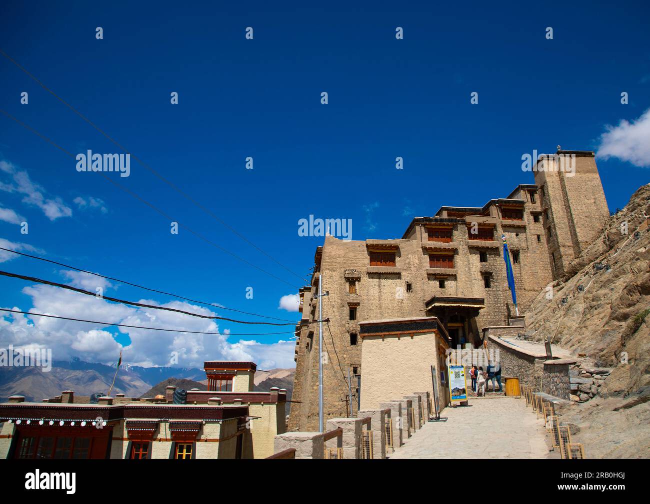 Monastère Namgyal Tsemo, Ladakh, Leh, Inde Banque D'Images