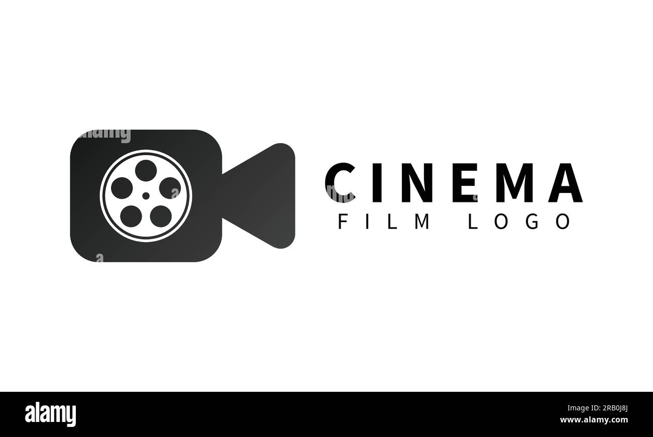 Conception de logo de caméra cinéma enregistrement de logotype d'obturateur de caméra abstrait Illustration de Vecteur