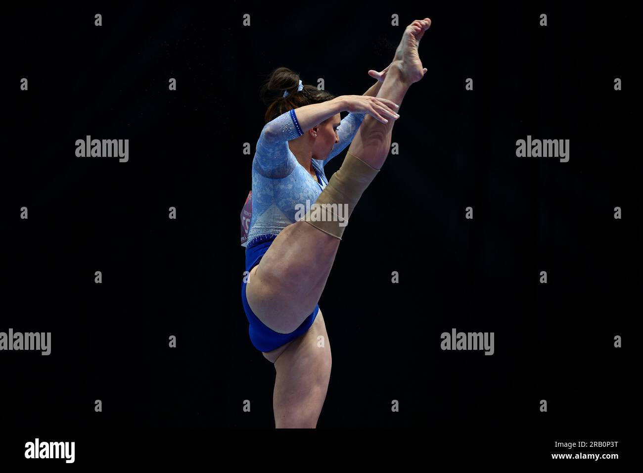 Düsseldorf, Allemagne, 06.07.2023 : Sophie Scheder (tus Chemnitz Altendorf). Düsseldorf, Allemagne, 06.07.2023 : gymnastique : Championnats d'Allemagne. «Die finals 2023» est un championnat national dans 18 sports, dont la natation et l'athlétisme. Avec l’événement qui se déroule dans un format aussi grand cette année, il semble qu’il y ait un essai à sec pour une candidature olympique allemande potentielle. Crédit : newsNRW / Alamy Live News Banque D'Images