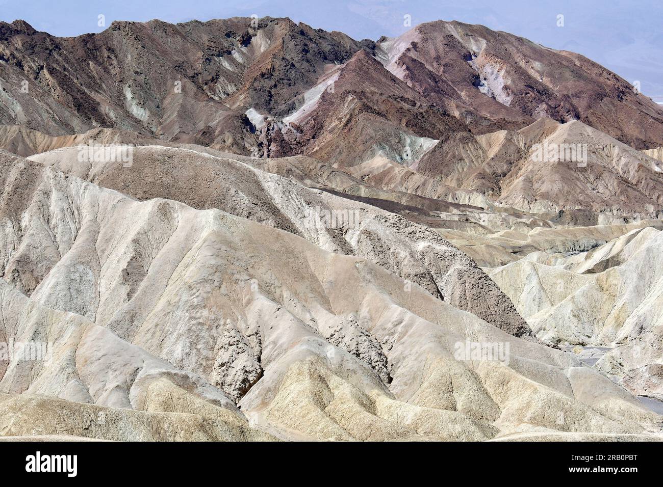 Zabriskie Point, Death Valley National Park, California, USA, Amérique du Nord Banque D'Images