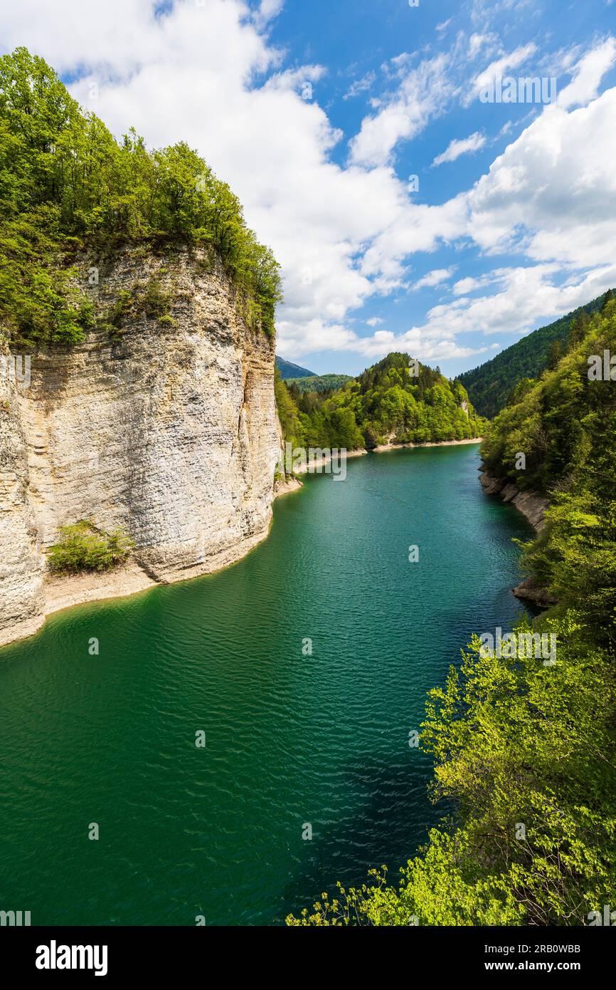 Italie Vénétie (BL) Lac de Senàiga Banque D'Images