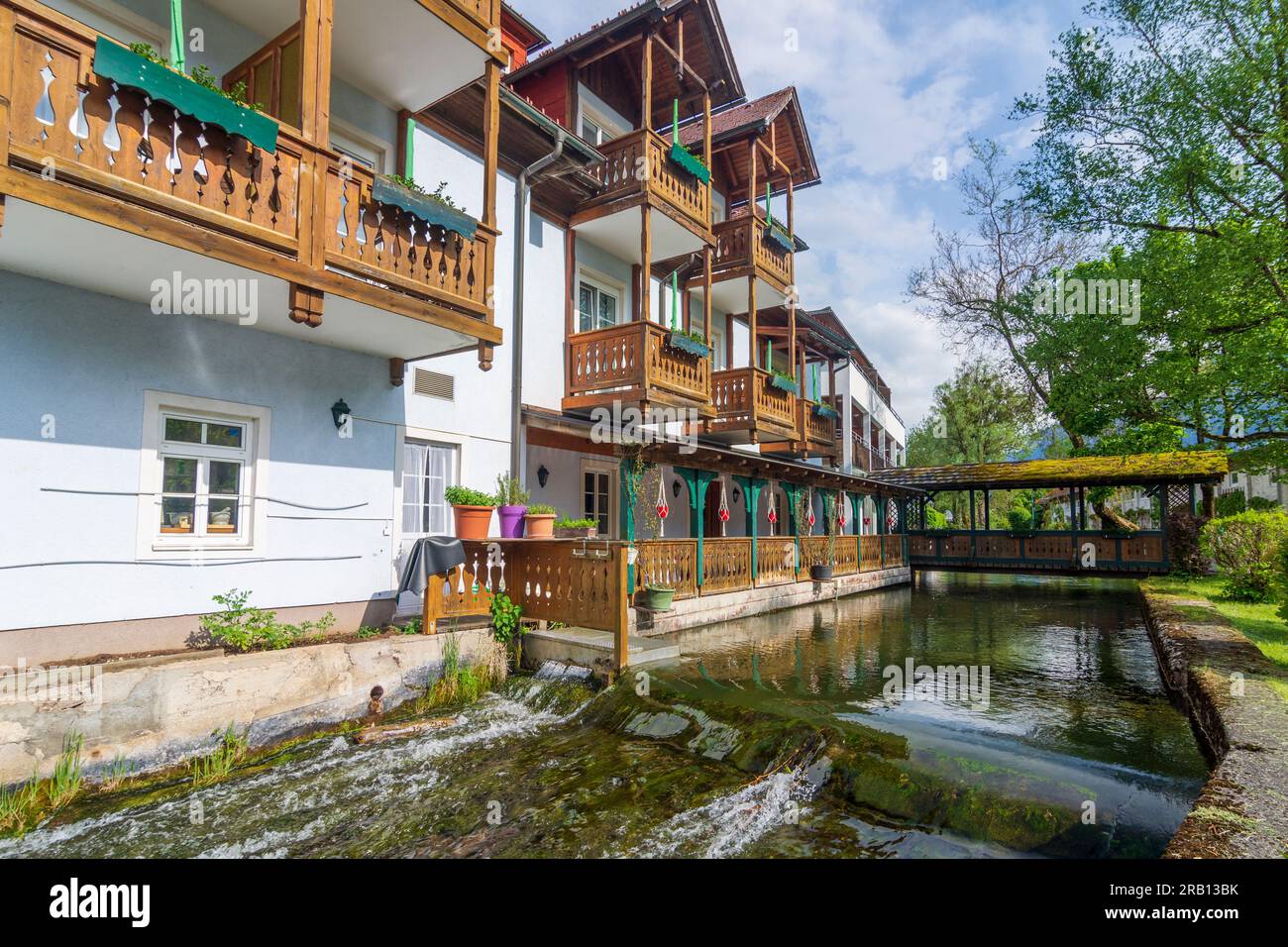 Bad Goisern am Hallstättersee, Hotel Goiserer Mühle in Salzkammergut, haute-Autriche, Autriche Banque D'Images