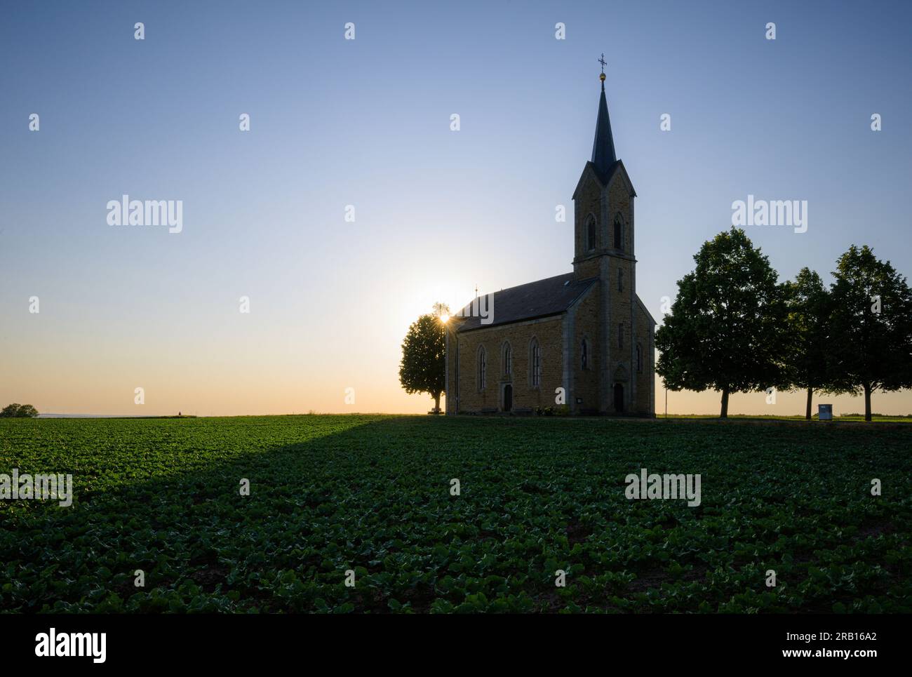 Bischwinder Chapel 'Mary - Help of Christianity' Dingolshausen, Steigerwald, Schweinfurt County, Basse-Franconie, Bavière, Allemagne, Europe Banque D'Images