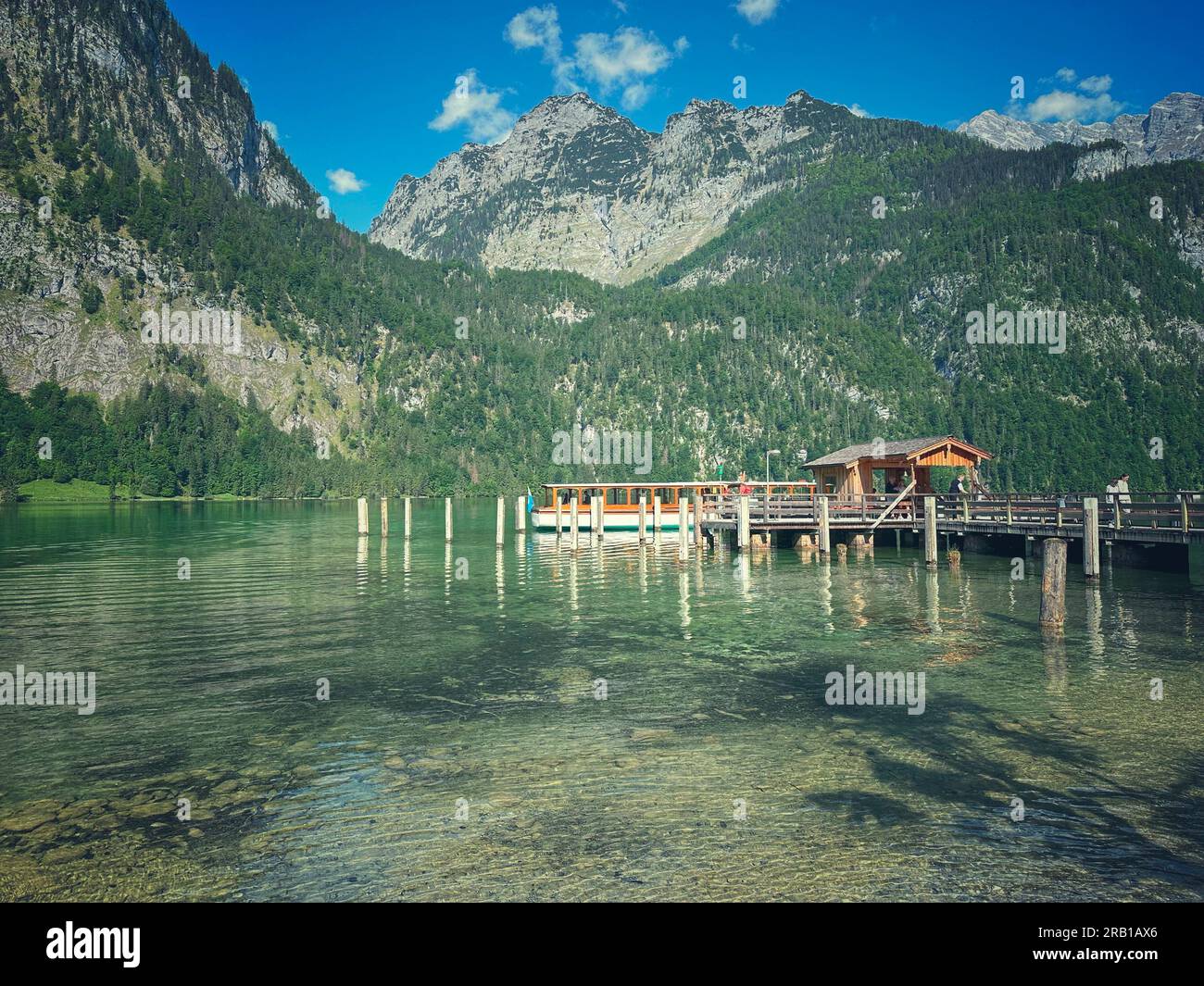 Lac supérieur en Bavière Banque D'Images