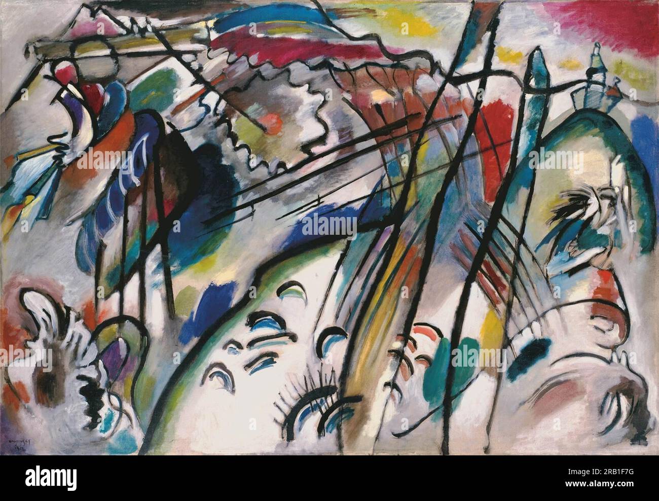 Improvisation 28 (deuxième version) 1912 ; Allemagne de Wassily Kandinsky Banque D'Images