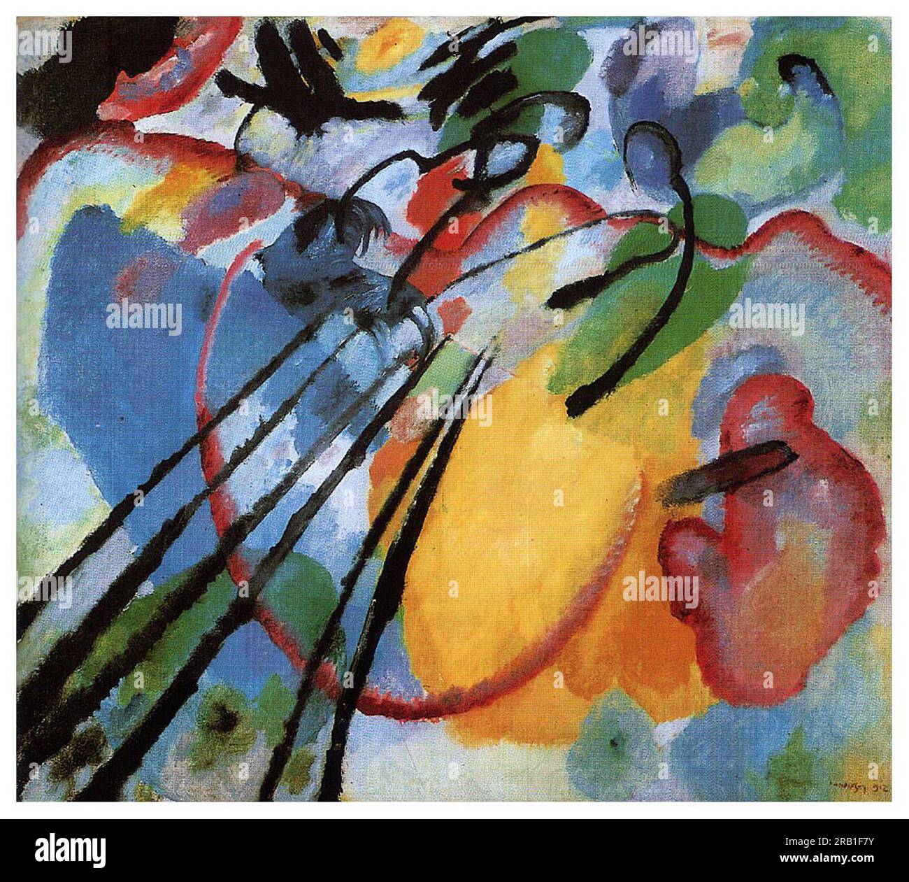 Improvisation 26 (aviron) 1912 ; Munich / Monaco, Allemagne de Wassily Kandinsky Banque D'Images