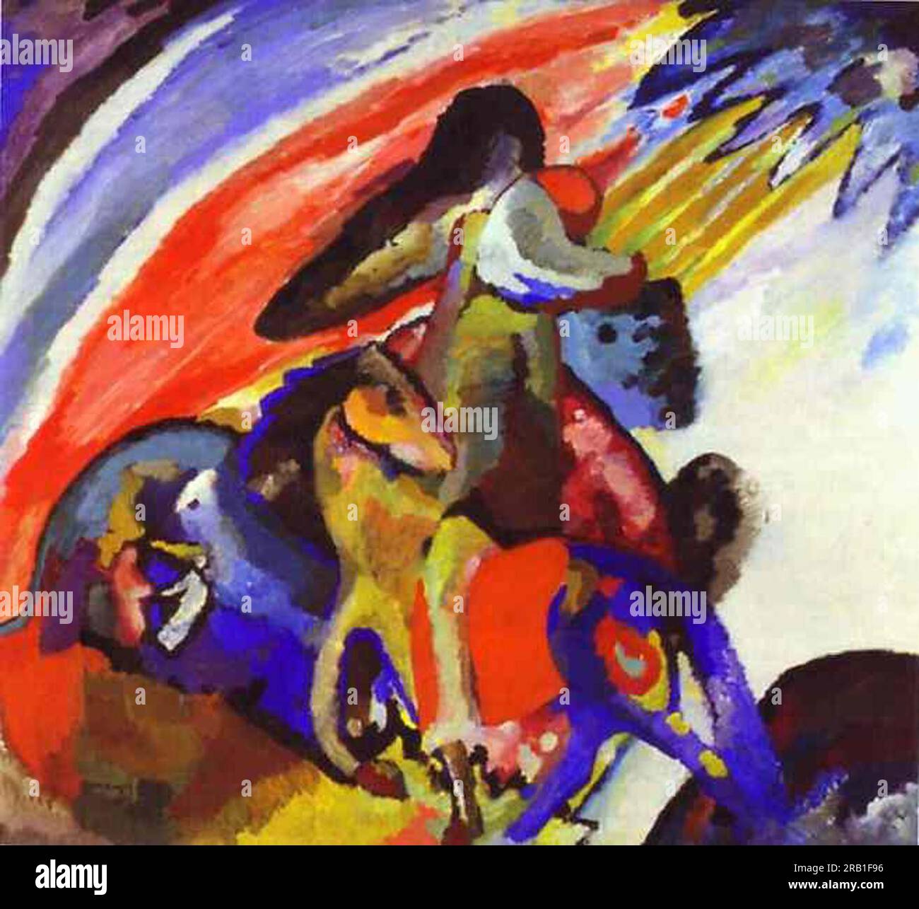 Improvisation 12 (Rider) 1910 ; Munich / Monaco, Allemagne de Wassily Kandinsky Banque D'Images