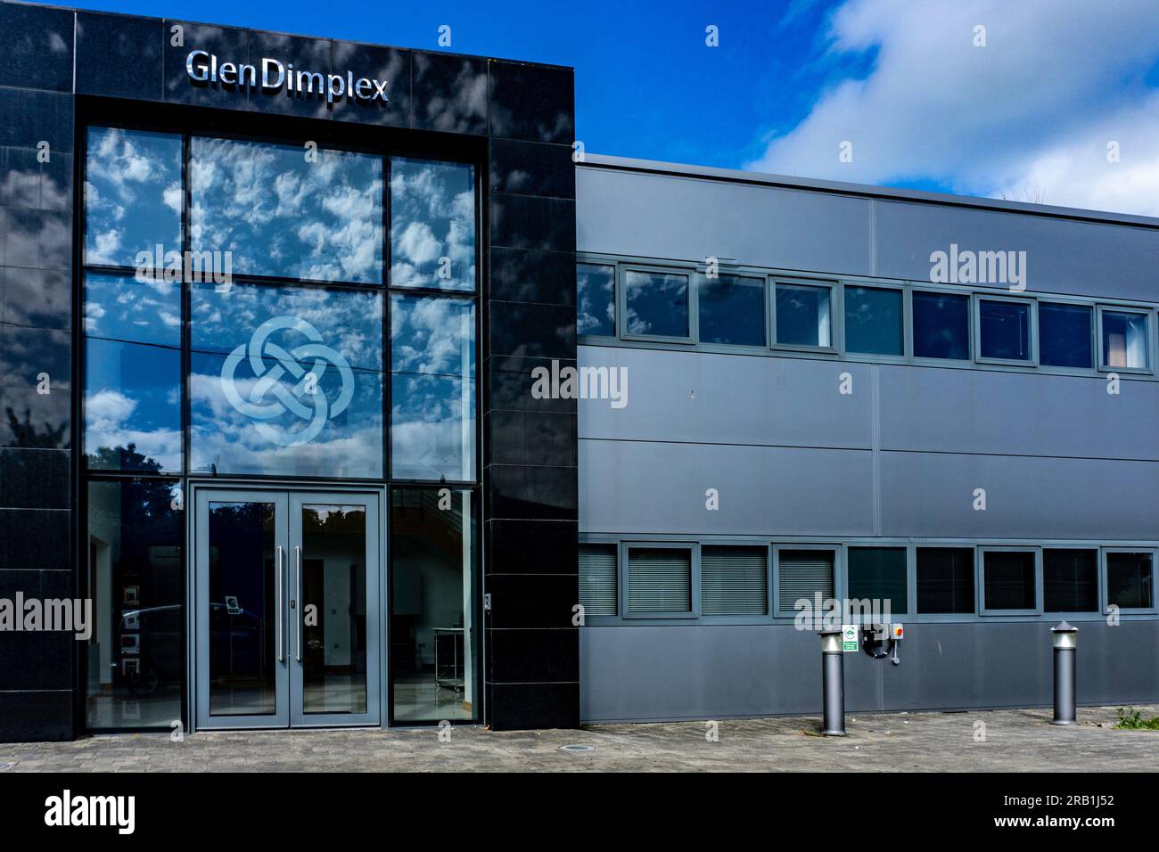 Les bureaux de Glen Dimplex, Ardee Road, Dunleer, County Louth. Banque D'Images