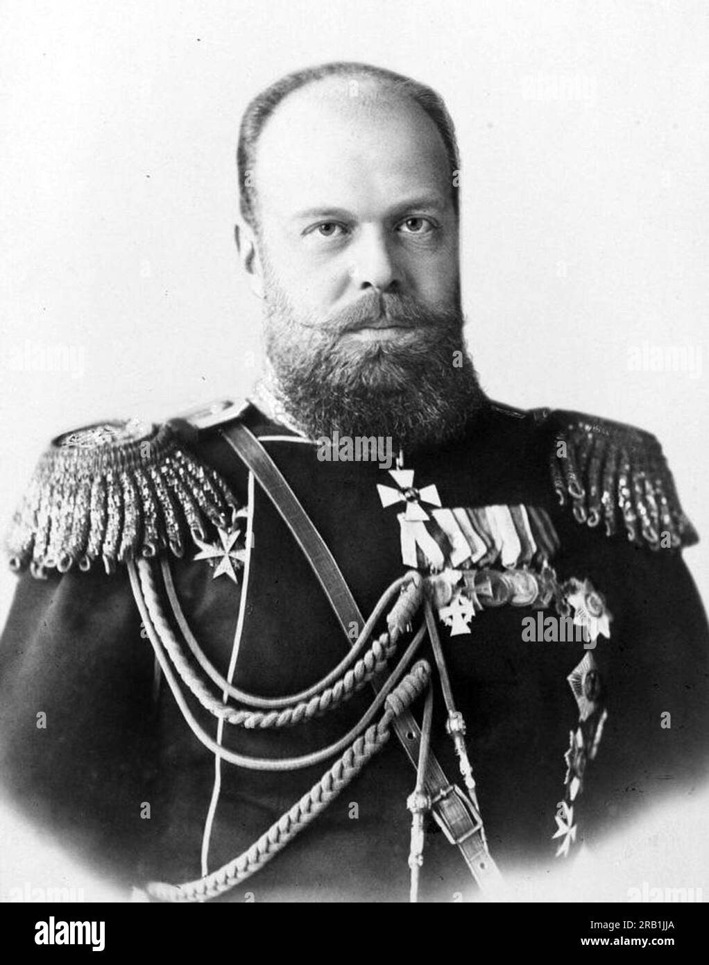 Alexandre III, Alexandre III (1845 – 1894) Empereur de Russie, Roi du Congrès de Pologne et Grand-Duc de Finlande de 1881 jusqu'à sa mort en 1894 Banque D'Images