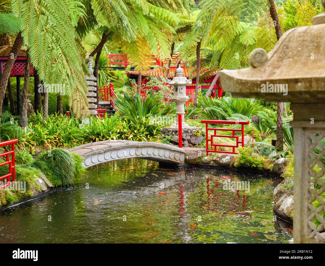 Jardin Tropical de Monte Palace, Funchal, Madère Banque D'Images