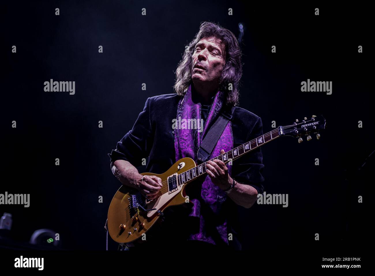 Brescia, Italie. 06 juillet 2023. Steve Hackett se produit au Festival d'été de Brescia, le 6 juillet 2023. (Photo de Stefano Nicoli/NurPhoto) crédit : NurPhoto SRL/Alamy Live News Banque D'Images