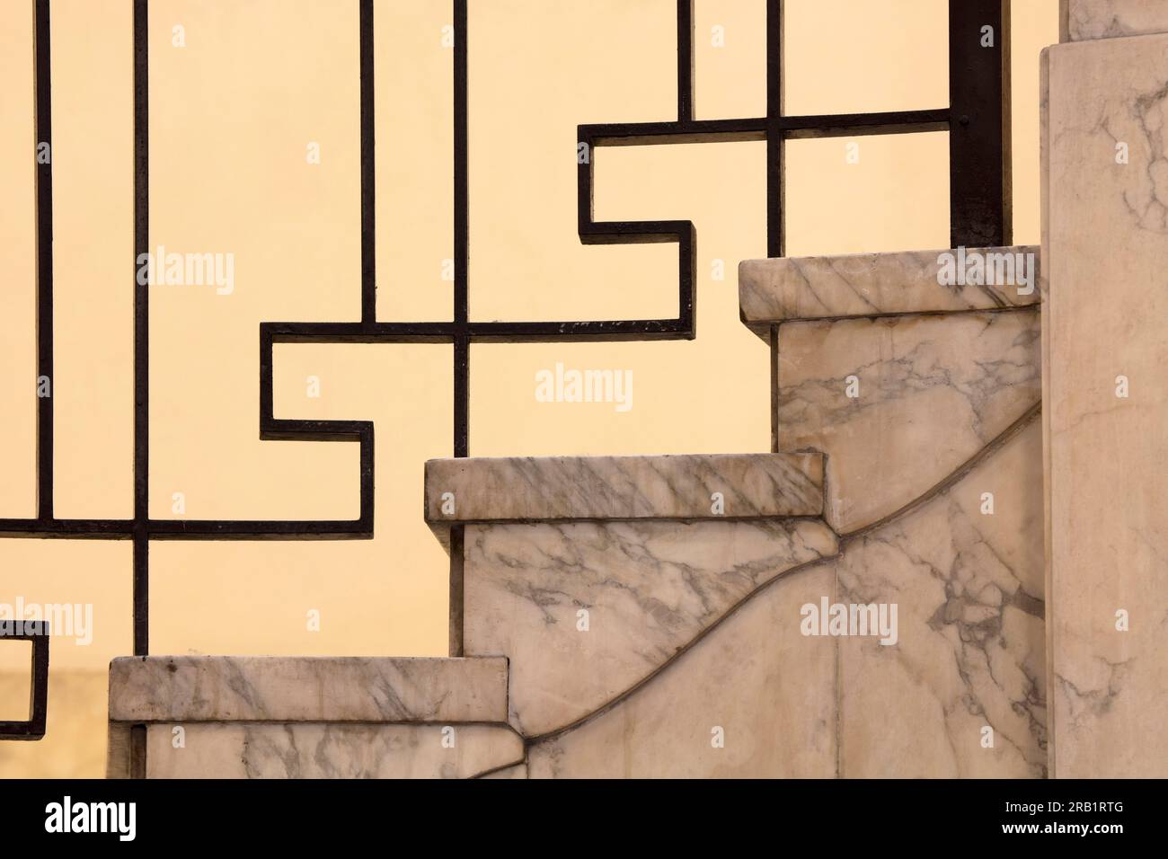Bourse de Milan, l'escalier, Palazzo Mezzanotte, Piazza degli Affari, Milan, Lombardia, Italie Banque D'Images