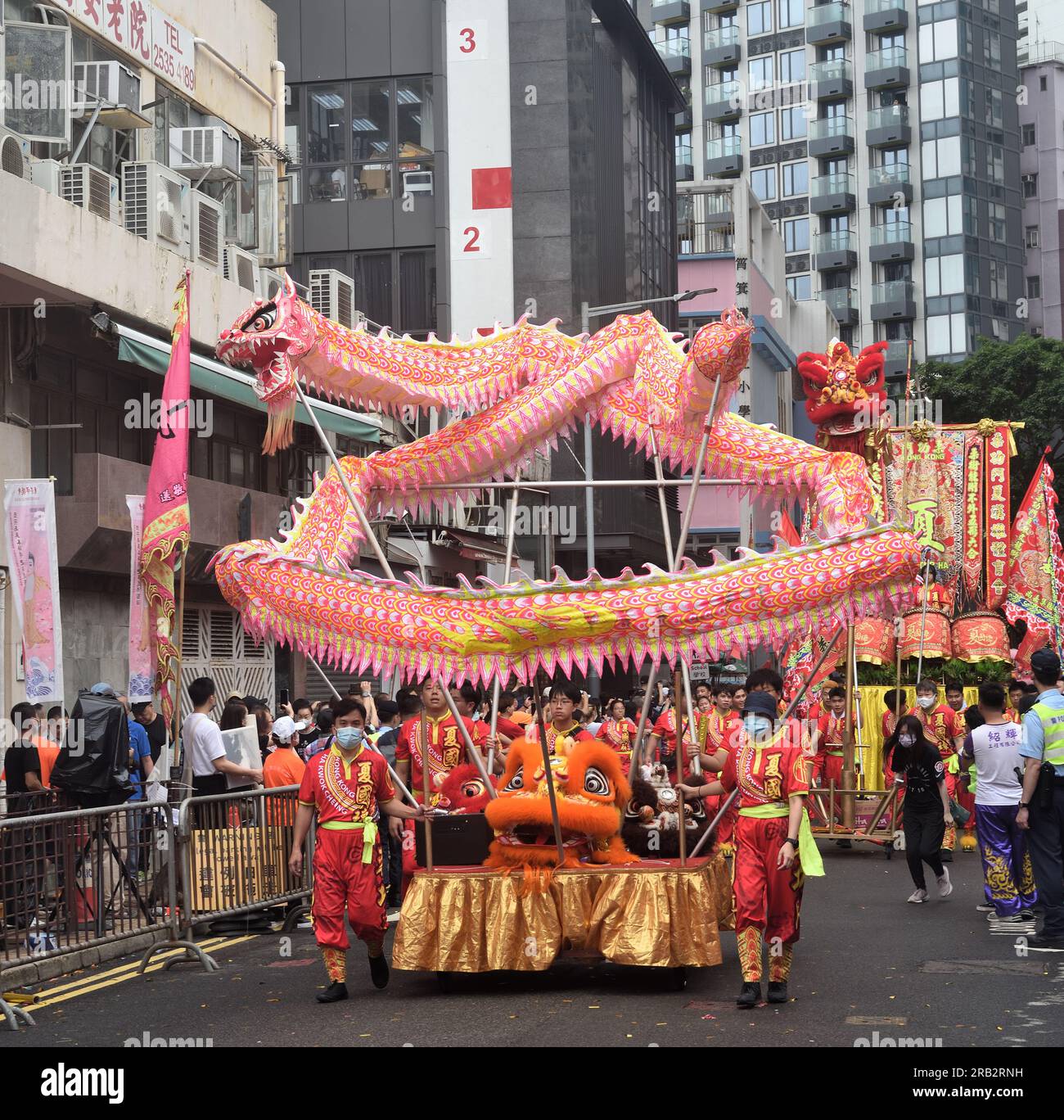 Défilé au Festival Tam Kung 2023, Shau Kei WAN, Hong Kong Banque D'Images