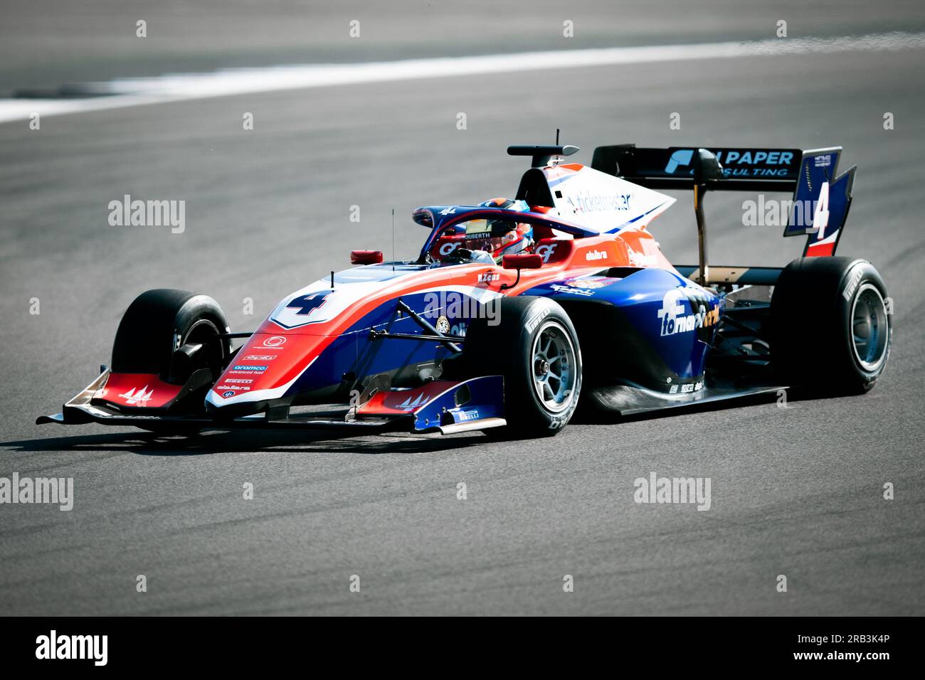 Leonardo Fornaroli (ITA) lors de la course de Formule 3 lors de la FORMULE 1 ARAMCO BRITISH GRAND PRIX 2023 au circuit de Silverstone, Silverstone, Royaume-Uni, le 6 juillet 2023 Banque D'Images