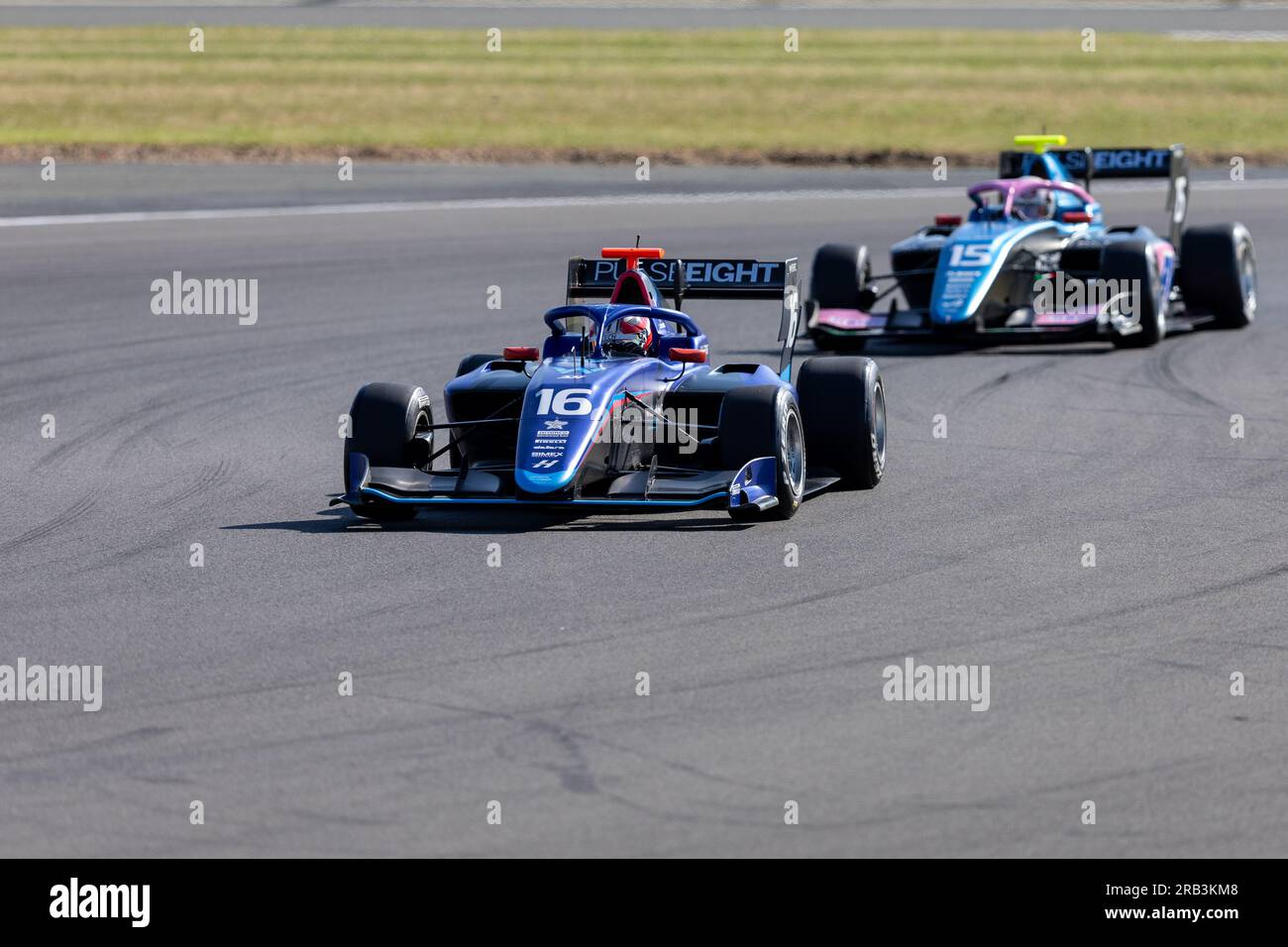 Luke Browning (GBR) en pratique pour la course de Formule trois lors du GRAND PRIX DE GRANDE-BRETAGNE DE FORMULE 1 ARAMCO 2023 au circuit de Silverstone, Silverstone, Royaume-Uni, le 6 juillet 2023 Banque D'Images